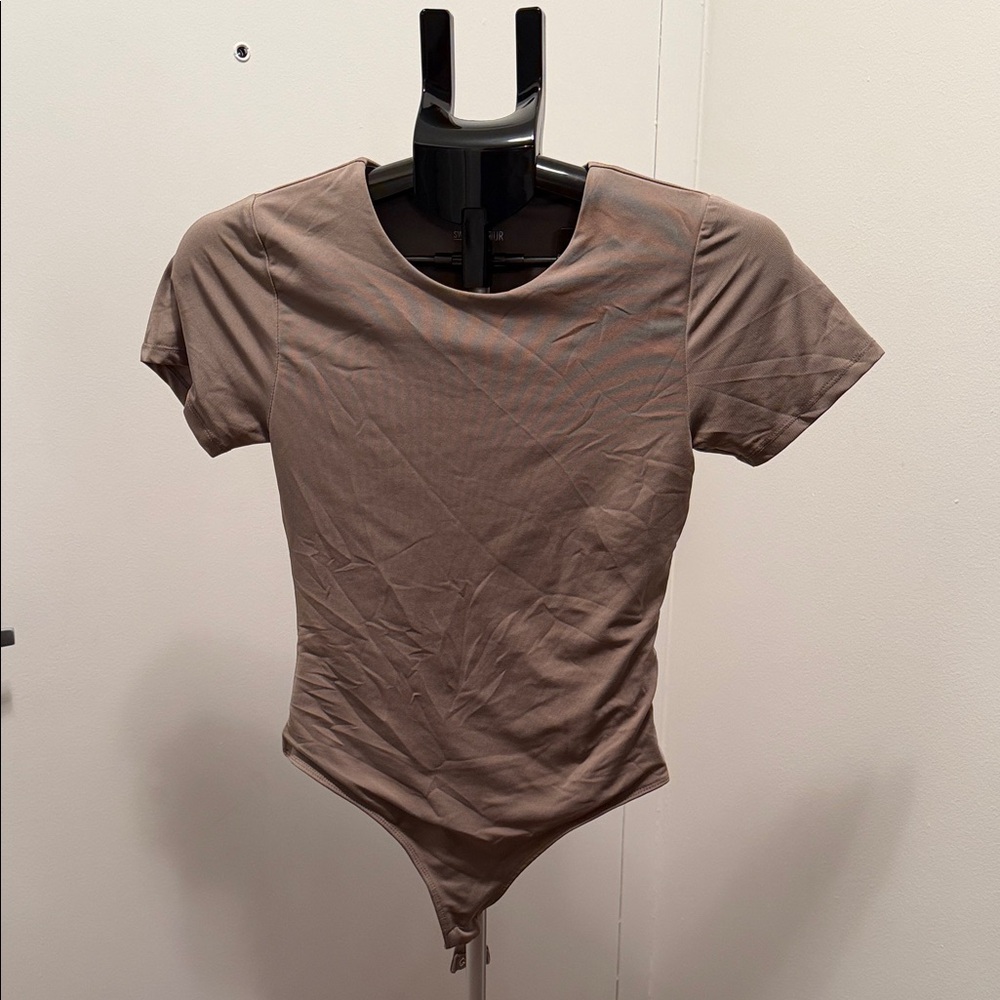 Brown Short Sleeve Bodysuit